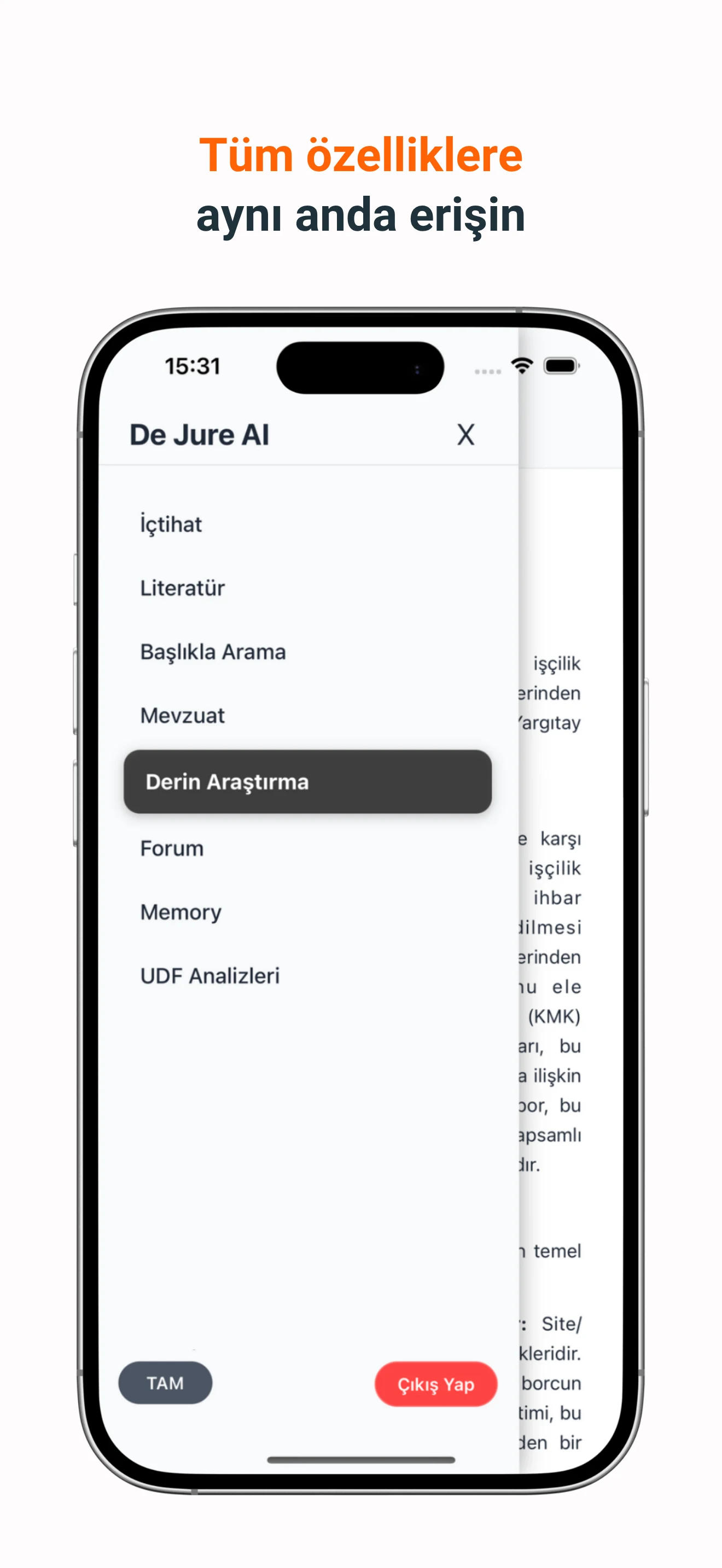 De Jure AI screenshot